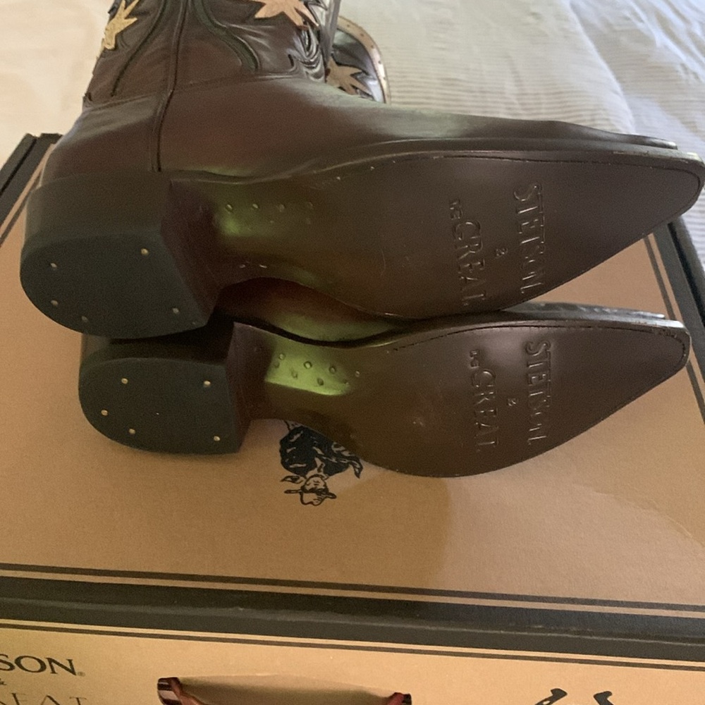 The Great & Stetson Floral Cowboy Boots - Picture 4 of 6